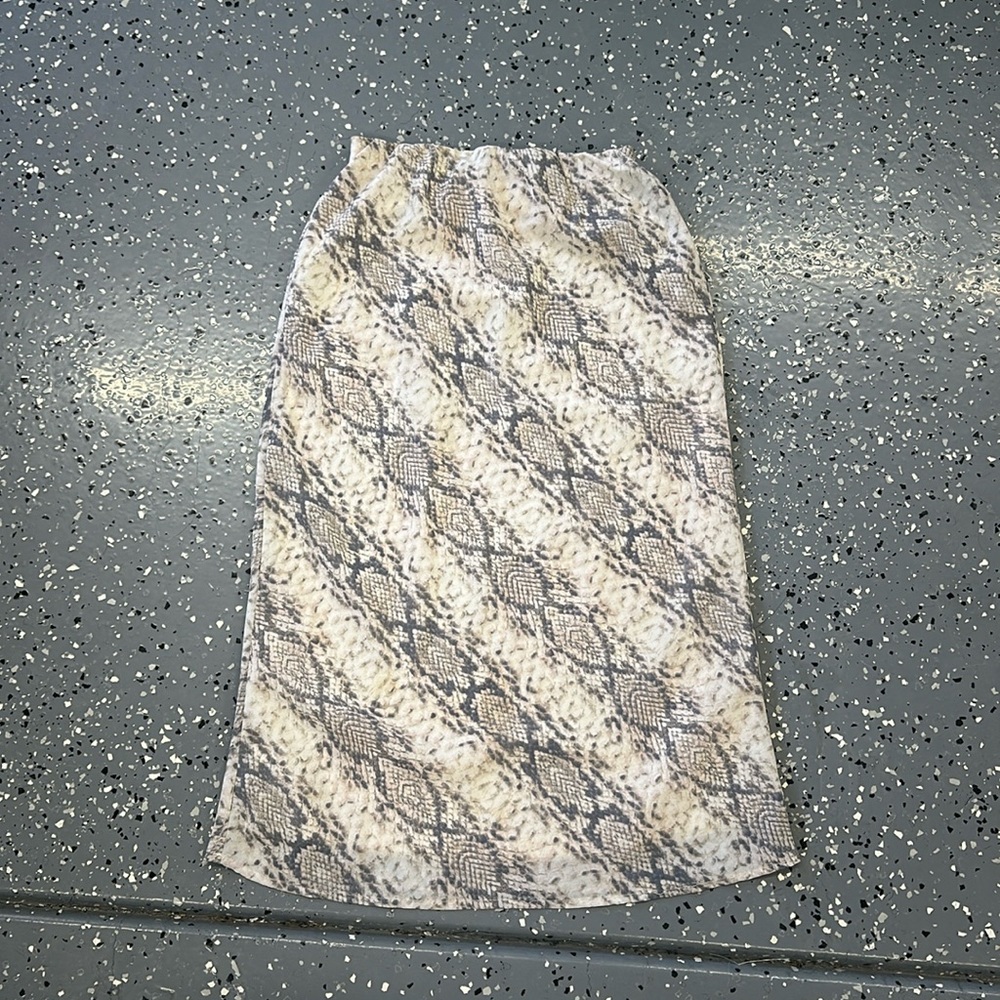 Snake skin skirt